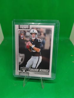 Fernando Mendoza Topps RC Raiders Football Card