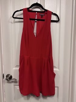 Womens Red Romper