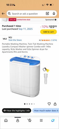 Portable washer