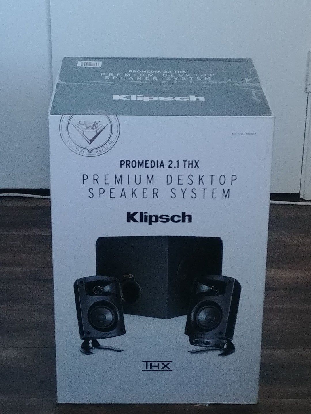 Brand new (unopened) Klipsch promedia 2.1 THX. Desktop speaker system