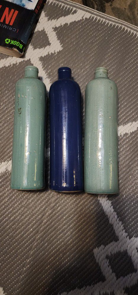 Antique Clay Decatur Bottles Amsterdam 