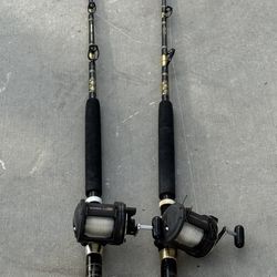 2 Chaos rods with Shimano TLD25 reels