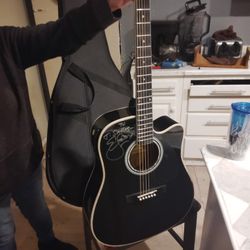 Black Signed Esteban American Legacy Guitar Black Mist 