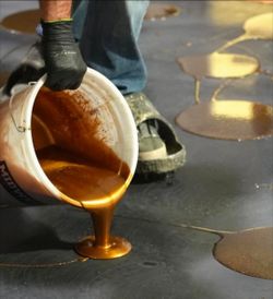 Gold/Amber metallic coatings