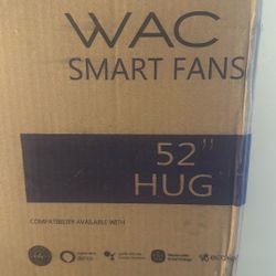 WAC Smart Fan HUG 52″ – Brushed Nickel | Alexa + Google Smart Home Ceiling Fan | Brand New Sealed