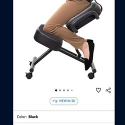 Kneeling Office Chair With A Back Support
