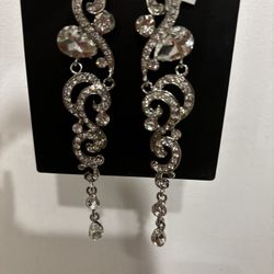 Special occasion, long dangling earrings