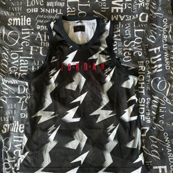 Nike Air Jordan Jumpman Black White Jersey Size L