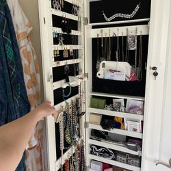 Over The Door Jewelry Cabinet With Key 🔑 