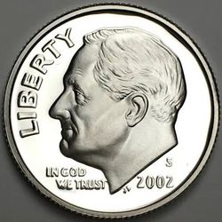 2002 Silver Proof Dime