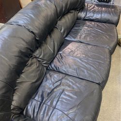 Black Leather Couch