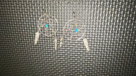 Handmade Sterling Silver Dreamcast Her Earrings With Turquoise