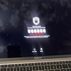 MacBook Air 2020 M1 iCloud Locked For Parts 