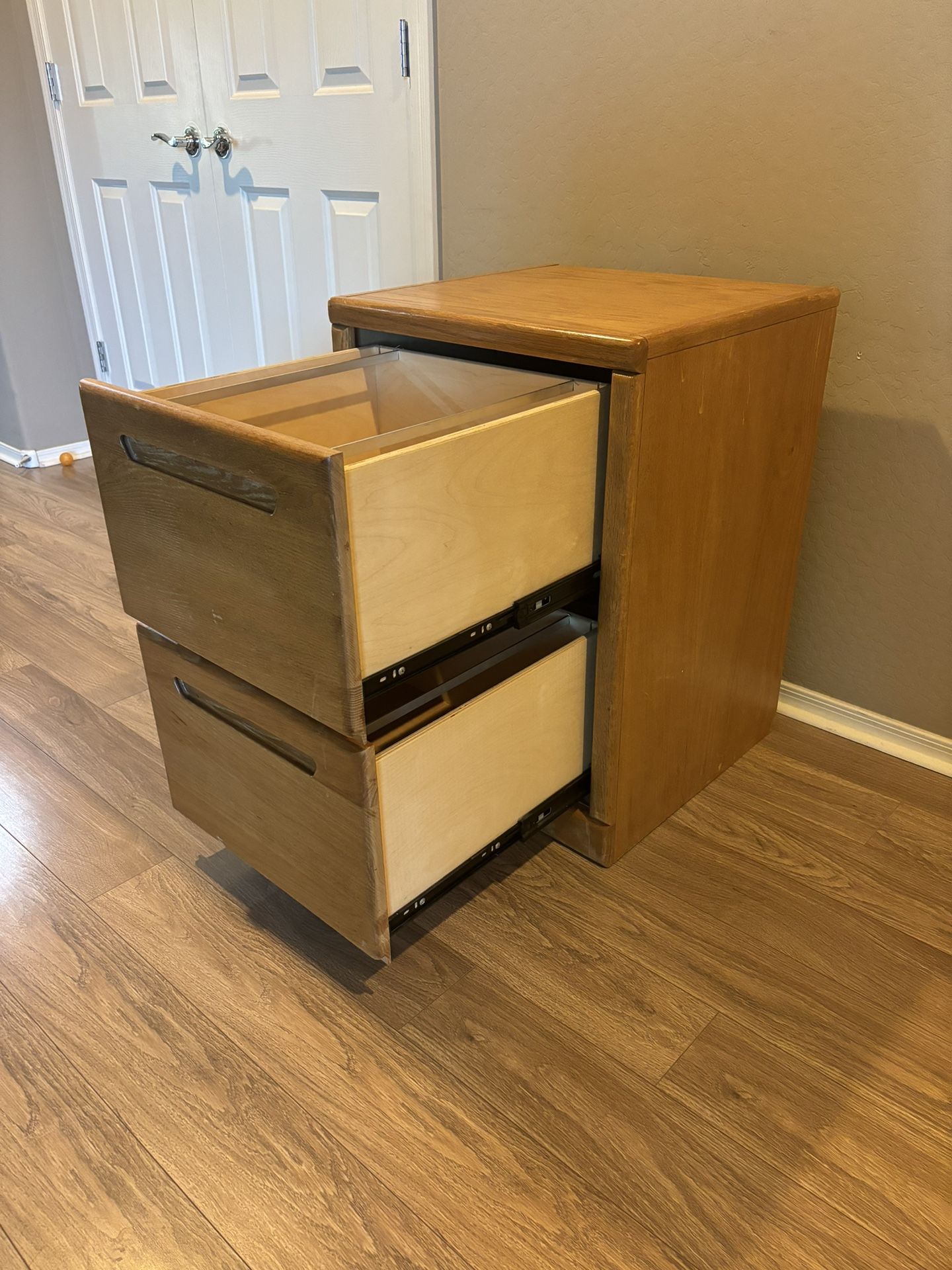 Wooden 2 Drawer File Cabinet