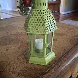 9x5 Decorative Lantern With Battery Candle