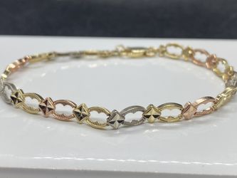 14k Solid Gold Nice Fancy bracelet