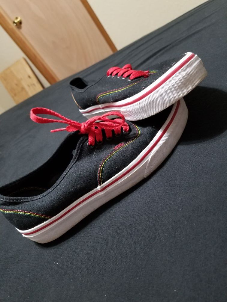 Rasta vans size 8