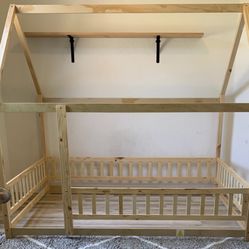 Montessori Canopy Floor Bed Full Size