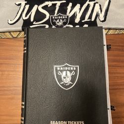 2025 Raiders Season Ticket Book