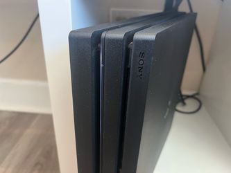 PS4 with two controllers