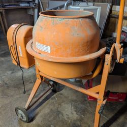 Cement Mixer Electric, 3-1/2 Cubic Ft