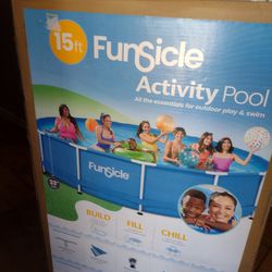 Pool  15 Ft X 33 In  Funaicle  Filther And Pump New