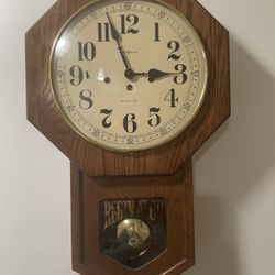 Howard Miller Mechanical Clock All Wood No Plastic