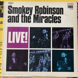 VINYL LP RECORD ALBUM SMOKEY ROBINSON AND THE MIRACLES LIVE!