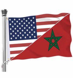 American / Morocco flag