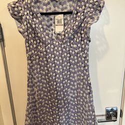 Michael Kors Lavender and Silver Shimmer Dress, Size 0. New with tags. 