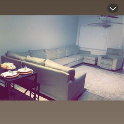 Huge Sectional With Electric Recliner !