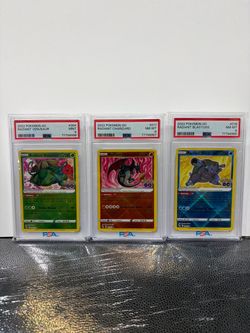 Radiant Venusaur, Charizard, and Blastoise