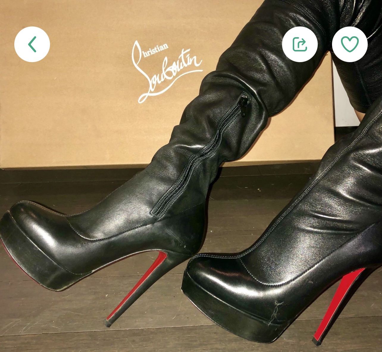 christian louboutin Black Bianca heels comes with box and original receipt