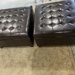 Leather Benches And Storage