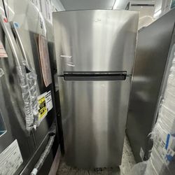 Whirlpool Top Freezer In Stainless Steel New Open Box 