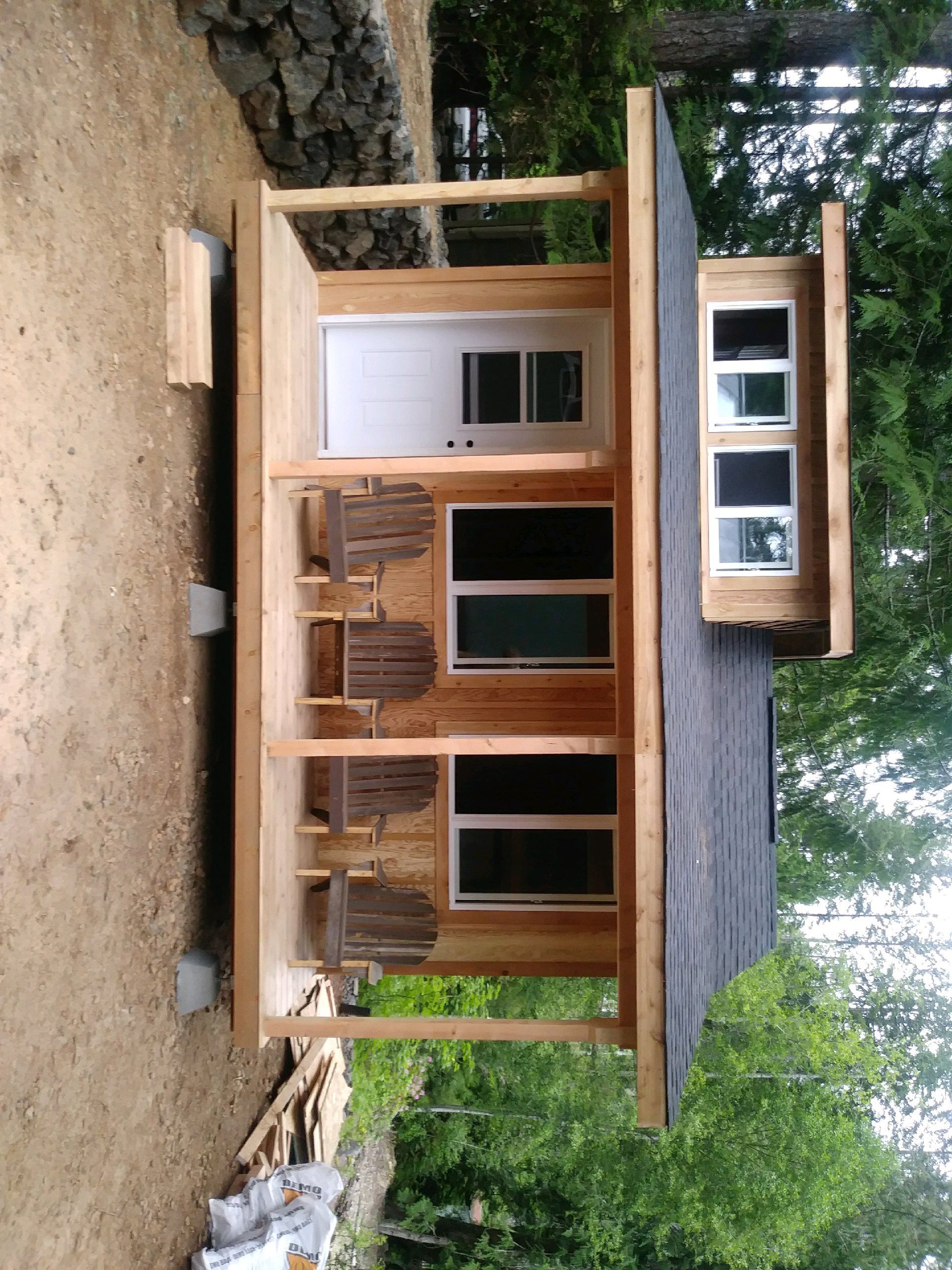 12x16 custom built shed w/4x16 deck and porch also 8x12 loft