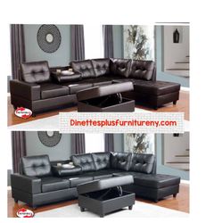 Sectional With Ottoman In Stock