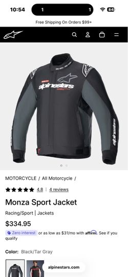 Alpinestars Monza sport Jacket XL