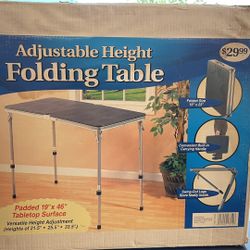 Portable Folding Banquet Table -3 Heights