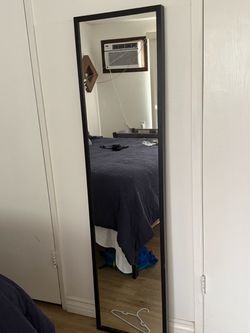 Full-Length Floor Mirror Black Frame