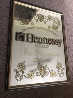 Hennessy bar sign mirror