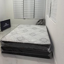 New Queen Size Mattress Regular with Box springs New Mattresses INNERSPRING With Foam 10"