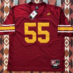 Vtg 90s Nike Junior Seau #55 NCAA USC Trojans Field General Jersey Men's 2XL NWT