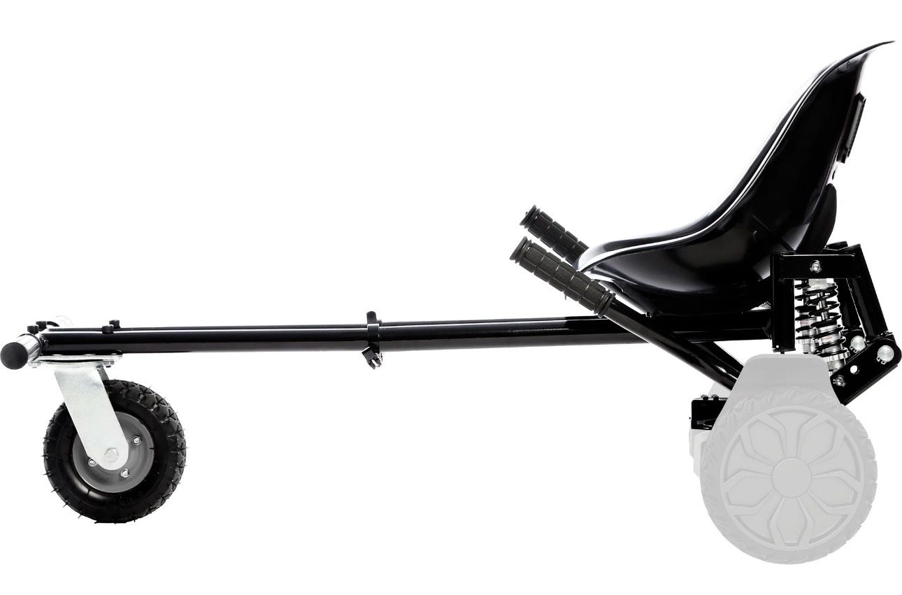 Jetson JetKart 2.0 Hoverboard Attachment, Ages 12+ and Teens, Black, Fits Most Hoverboards (6.5"-10"), Adjustable