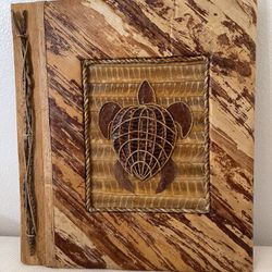 Vintage, Hand-made Palm Frond Photo Album
