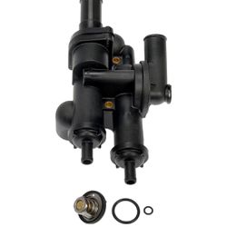 Dorman 902-319 Engine Coolant Thermostat Housing Assembly Compatible with Select Chrysler / Dodge / Jeep Models, Black