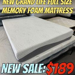 NEW GRAND LIFE FULL SIZE MEMORY FOAM MATTRESS 