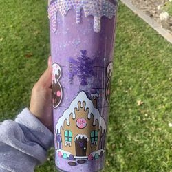 Gingerbread House Christmas Snowglobe Tumbler