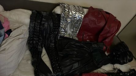 Title: Gothic / Punk / Y2K Fashion Lot – Corsets, Dresses, Jackets & Accessories