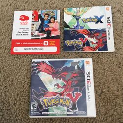 Pokemon Y 3DS Complete Manual and Case 